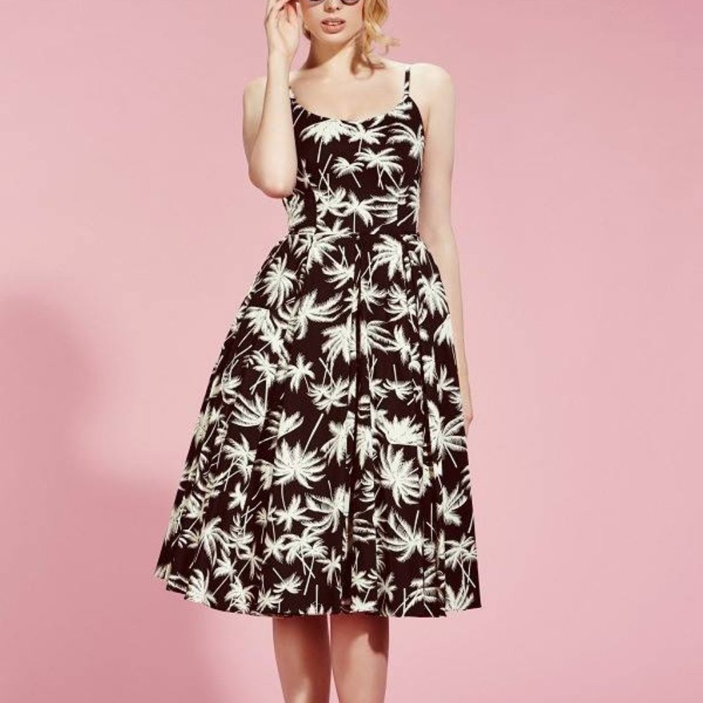 The Pretty Dress Company Priscilla Retro Palm UK10